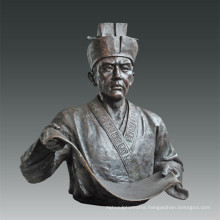 Large Figure Statue Papermaking Cailun Bronze Sculpture Tpls-075